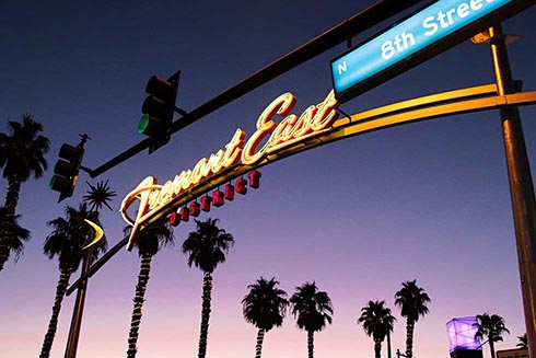 The entrance to the Fremont East District