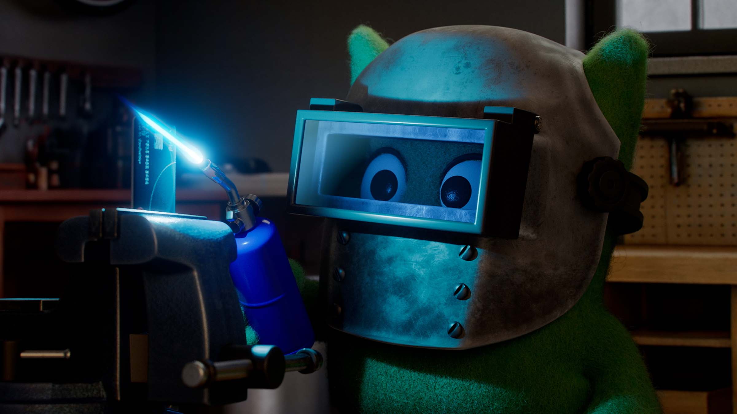 Credit Wrecker: Cancelina with a blow torch flame on a credit card